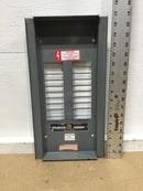 Square D NQOB-58334-1A 20 Space Load Center Dead Front Cover Only 9" X 17"