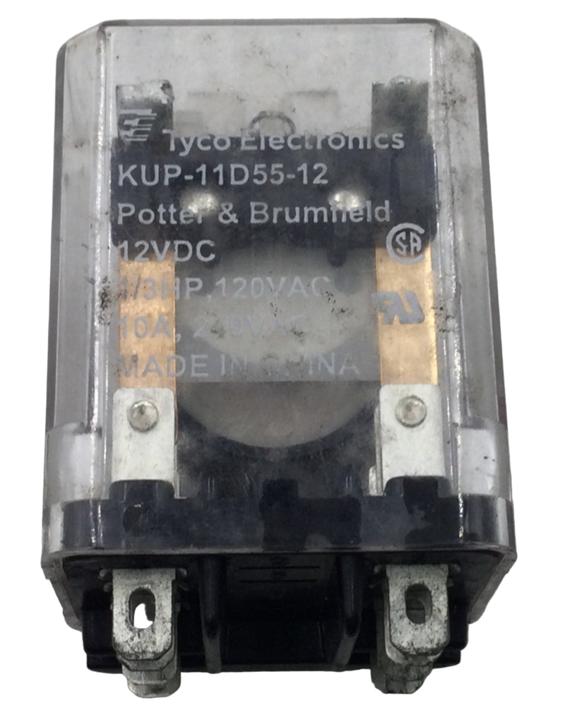 Potter & Brumfield/Tyco Electronics KUP-11D55-12 10Amp 8 Pin 120/240V Relay