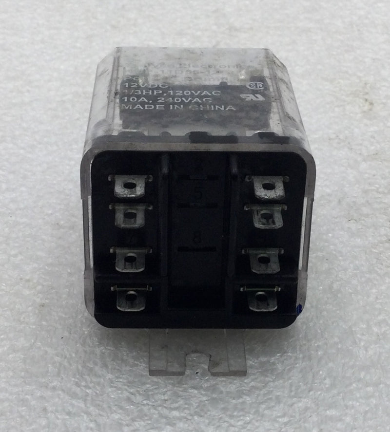 Potter & Brumfield/Tyco Electronics KUP-11D55-12 10Amp 8 Pin 120/240V Relay
