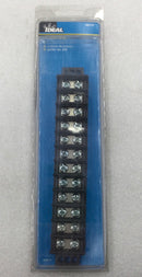 Ideal 89-212 12 Circuit 30 Amp 600V Terminal Strip 10 7/8" x 2 7/8"