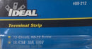 Ideal 89-212 12 Circuit 30 Amp 600V Terminal Strip 10 7/8" x 2 7/8"