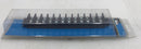 Ideal 89-212 12 Circuit 30 Amp 600V Terminal Strip 10 7/8" x 2 7/8"