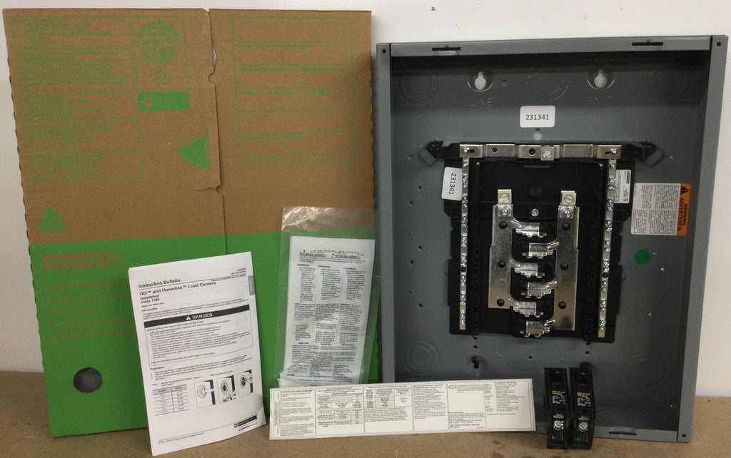 Square D Homeline 125A Indoor Main Lug Plug-On Neutral Load Center Square D Homeline 125A Indoor Main Lug Plug-On Neutral Load Center
