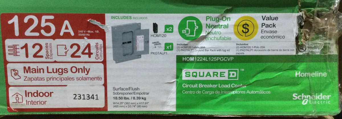 Square D By Schneider Electric HOM1224L125PGCVP 125A, 12SP - View #12