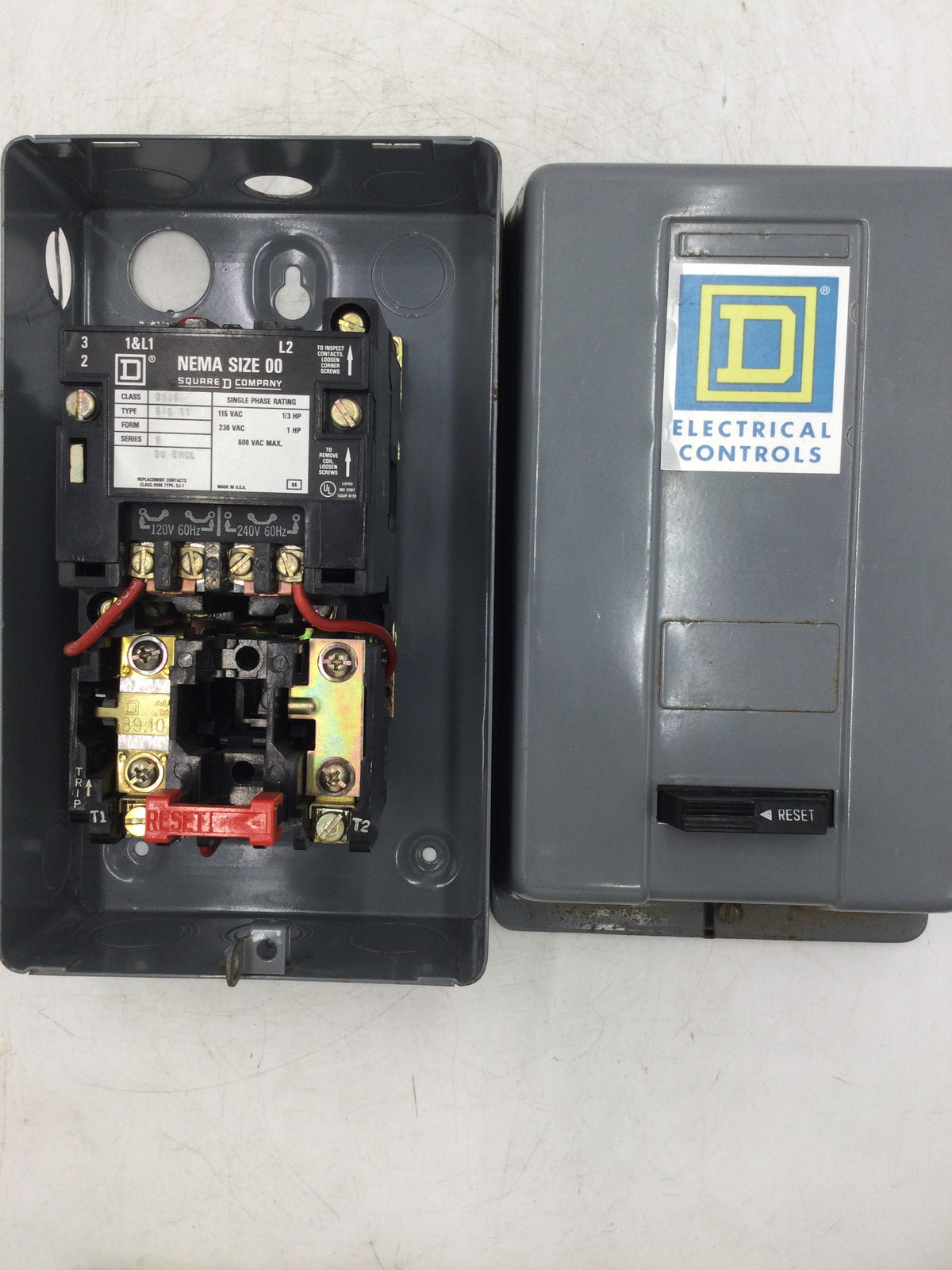 Square D 8536SAG11 Nema Size 00 Class 8536 Type S Series B Motor Start