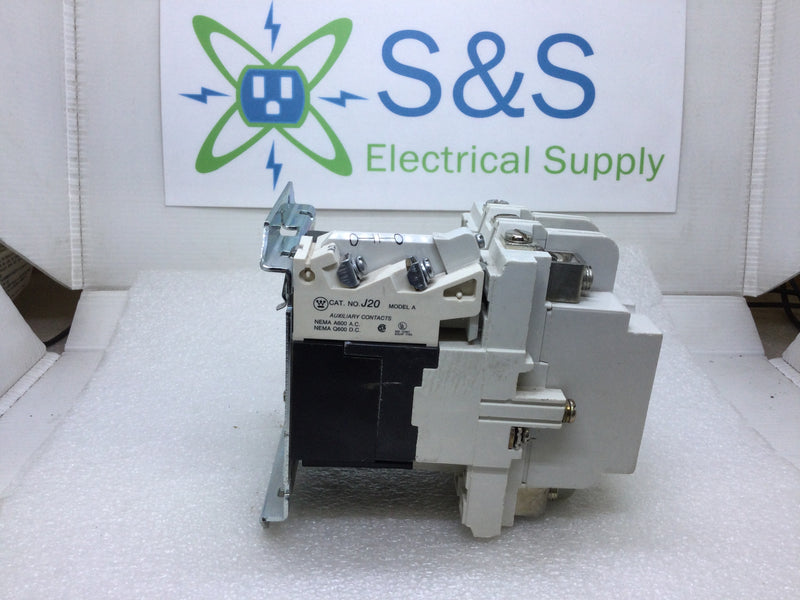 Westinghouse Motor Control Contactors A201K2CA 45 Amp Size 2 Model J 3-Phase