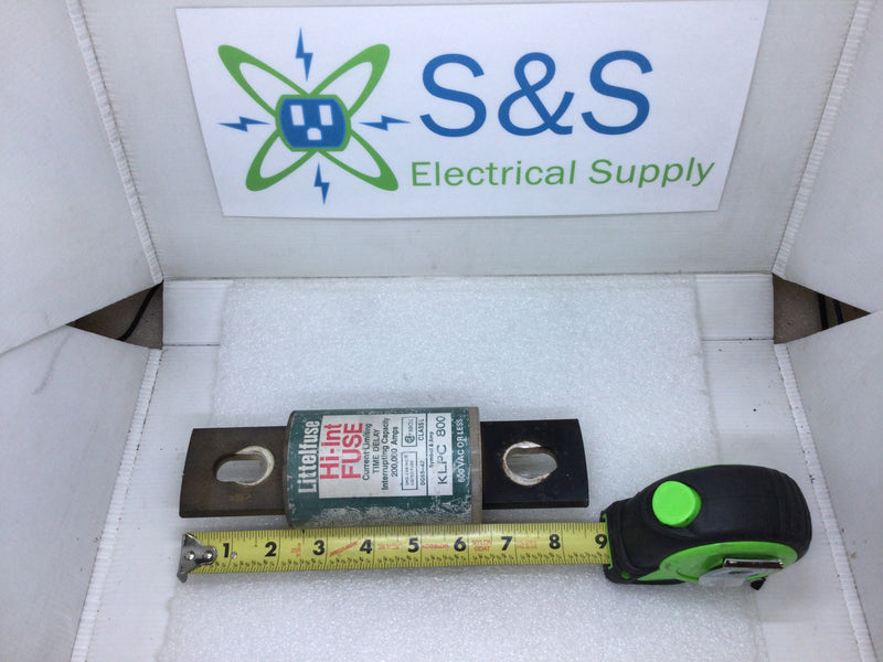 Littlefuse Hi-Int Fuse KLPC800 800 Amp 600V or Less Current Limiting Time Delay Fuse Class L