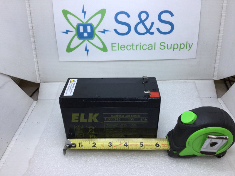 ELK ELK-1280 Sealed Lead-Acid Battery 12V 8Ah Non Spillable