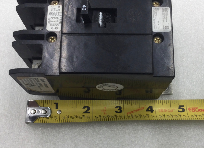 Eaton/Cutler/Westinghouse GHB3040 40 Amp 3 Pole 277/480V Circuit Breaker