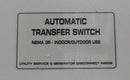 Generac RTSN100A3 100 Amp 240V Transfer Switch Door Cover 23 1/2" x 20 1/4"