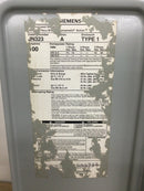 Siemens JN323 Vacu-Break Switch 100 Amp 240V 3 Pole NEMA1 w/Clampmatic Contacts