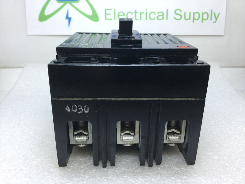 GE General Electric TED134030 30 Amp 3 Pole Circuit Breaker