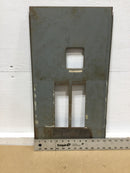 GE 16 Space Dead Front Cover Only with Main Breaker Slot/Opening 12" X 23"