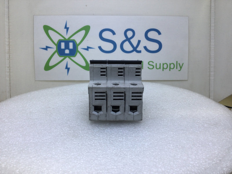 Allen-Bradley 1492-FB3C30-L 3 Pole 30 AMP 600 VAC Class CC Fuse Holder