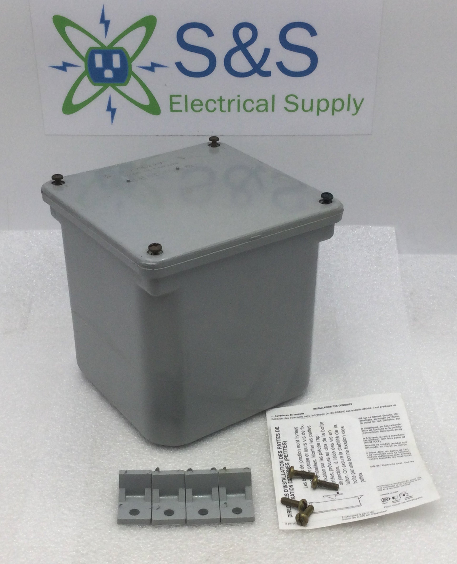 Scepter 077698 JB6x6x6 PVC Junction Box Conduit 6