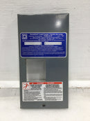 Square D HOM2-4L70 70 Amp 2 Space 120/240V Dead Front Only 9 1/2" x 5"