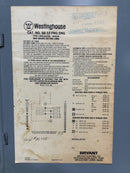 Westinghouse S6-12FNG,SNG 100 Amp 16 Space 120/240V Panel Door 15 3/8" x 13 3/8"