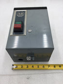 Allen-Bradley 509-AAXD 18 Amp 2 Pole Motor Starter w/120V Coil and Enclosure