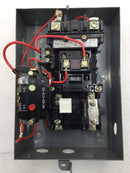 Allen-Bradley 509-AAXD 18 Amp 2 Pole Motor Starter w/120V Coil and Enclosure