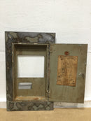 Frank Adams Electric Series S 8 Space Fuse Panel Cover/Door Only 10.5" X 17.5"