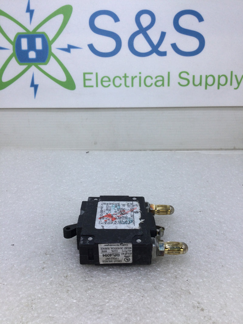 Carling Technologies CT1-X0-23-922-A21-MJ 80 Volt 20 Amp Breaker