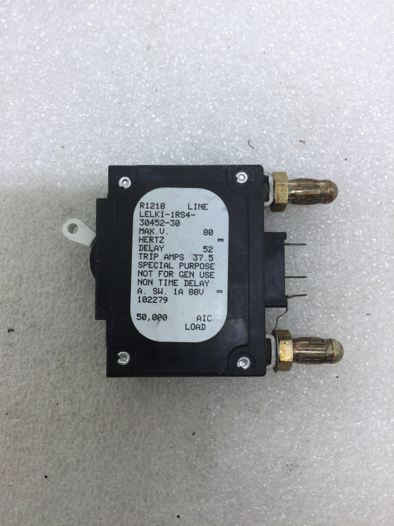 Airpax LELK1-1RS4-30452-30 30 Amp 1 Pole Circuit Breaker