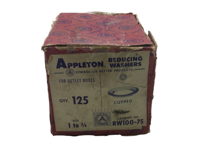Reducing Washer Appleton Electric RW100-75 1" to 3/4" Cupped - Set of 2