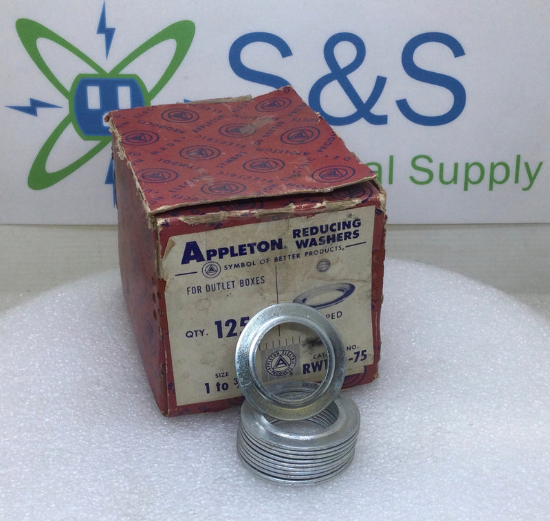 Reducing Washer Appleton Electric RW100-75 1" to 3/4" Cupped - Set of 2