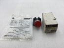 GE CR104PBM91R5 35MM Red Mushroom Head Push Button Switch 10 Amp 600 VAC