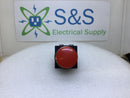 GE CR104PBM91R5 35MM Red Mushroom Head Push Button Switch 10 Amp 600 VAC