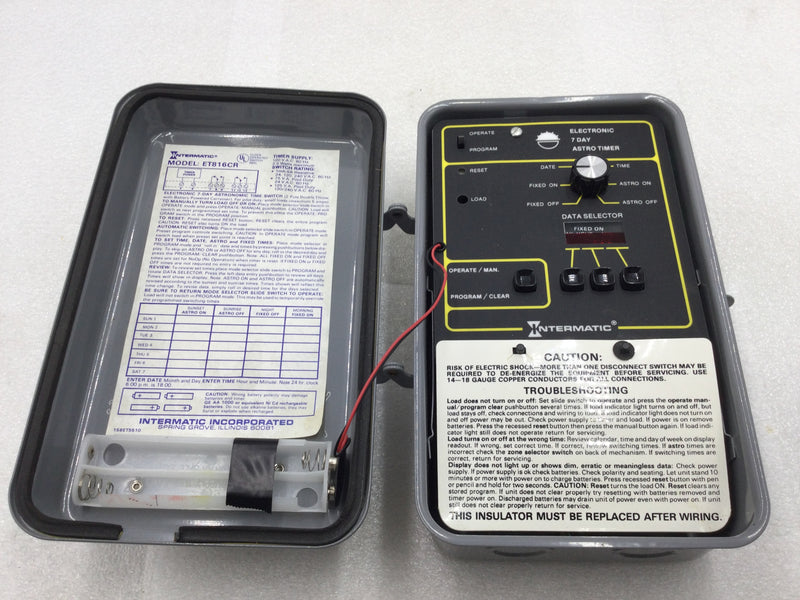 Intermatic ET816CR Electronic DPDT 7 Day Astronomic Time Switch 5 Amp 120 VAC