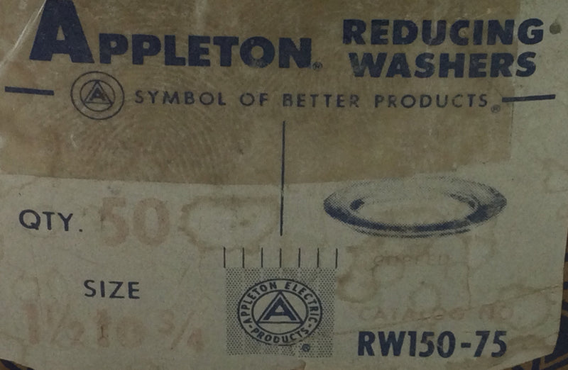 Reducing Washer Appleton Electric RW150-75 1 1/2" to 3/4" Cupped