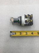 GE CR104PBK91A1M Heavy Duty Latching Push Button with Key Lock Release