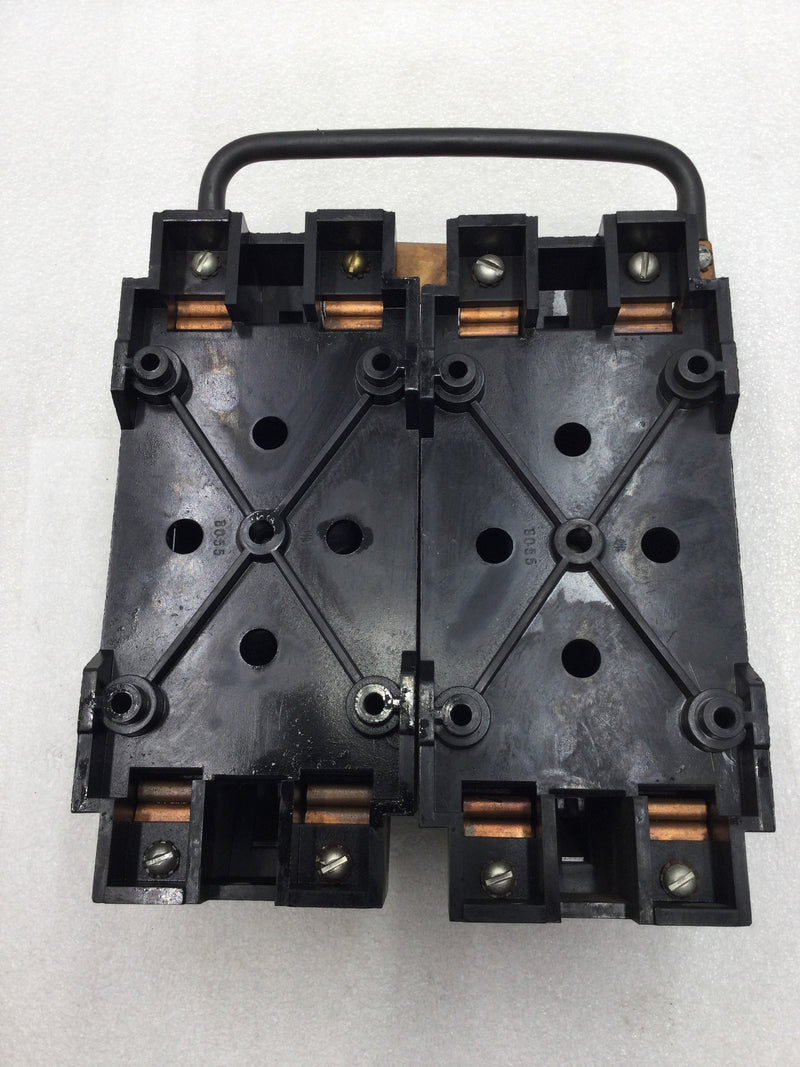 Wadsworth Dual 200 Amp 2 Pole Main Fuse Pullout Holders and Base