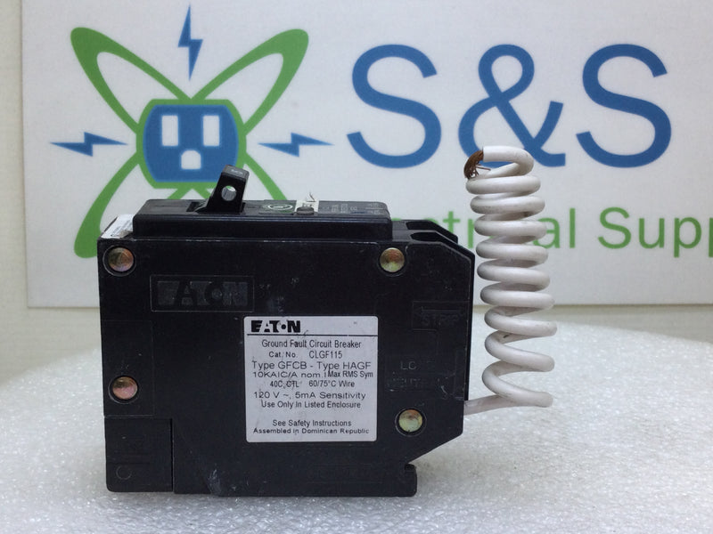 Eaton/Cutler-Hammer CLGF115 15A 120/240V Type CL GFCI Protected Circuit Breaker