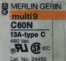 Merlin Gerin 24450 C60N 13 Amp 2 Pole 480V Circuit Breaker