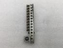 14 Position CMC CA-76 4-14 AWG 120/240V Grounding Bar 5 1/4" x 1 1/4"