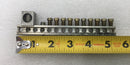 14 Position CMC CA-76 4-14 AWG 120/240V Grounding Bar 5 1/4" x 1 1/4"