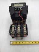 Square D 8536SEG1 3 Pole 200-575 VAC 25-50 HP Motor Starter with 120 VAC Coil
