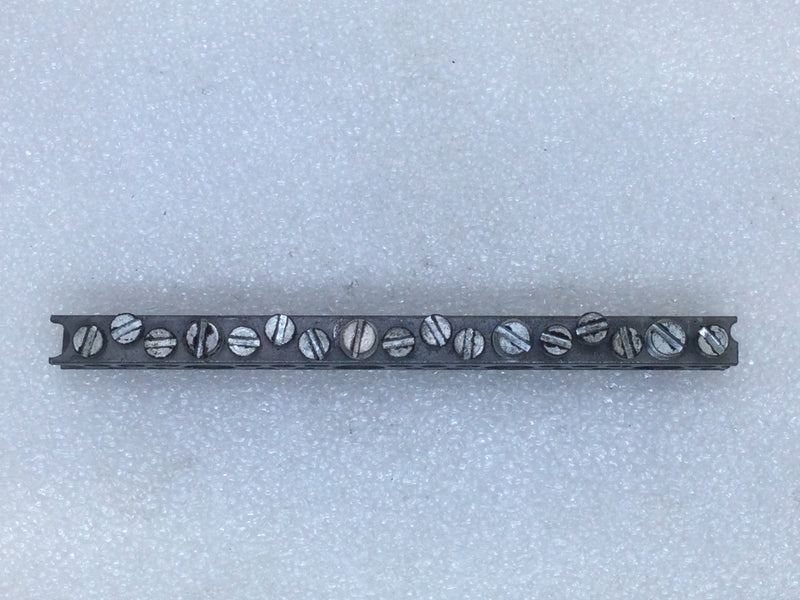 ITE 17 Position 4-14 AWG 120/240V Grounding Bar 5 1/4" x 5/8"