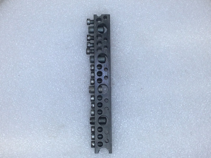 ITE 17 Position 4-14 AWG 120/240V Grounding Bar 5 1/4" x 5/8"