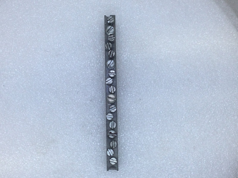 ITE 17 Position 4-14 AWG 120/240V Grounding Bar 5 1/4" x 5/8"