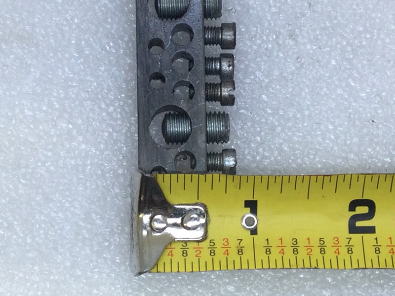 ITE 17 Position 4-14 AWG 120/240V Grounding Bar 5 1/4" x 5/8"