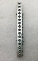 ITE EQ2UD 16 Position 4-14 AWG 120/240V Grounding Bar 5 1/2" x 1/2"