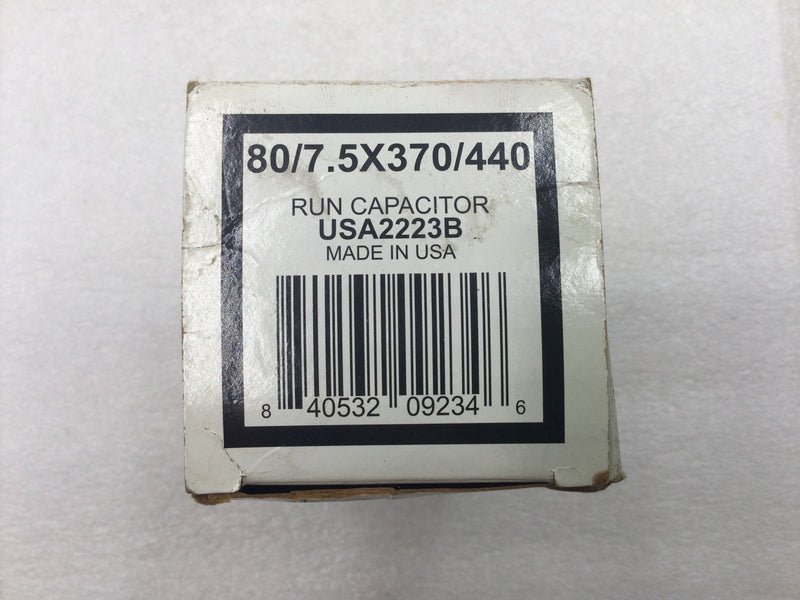 Amrad USA2223B 80+7.5MFD +10%/-5% 370/440V 50/60Hz 70c/-40c Capacitor w/ CPT