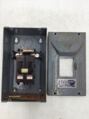 Wadsworth 402S/F Circuit Breaker Enclosure w/2 Single Pole 15 Amp Breakers