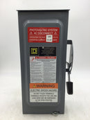 Square D D222NRB 60 Amp 2 Pole 240V Fusible Safety Switch 14 3/4" x 7 1/2"