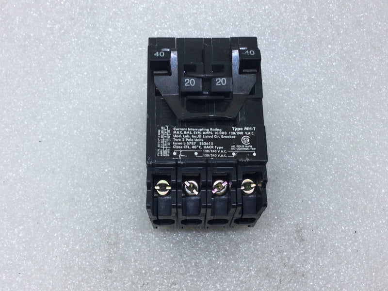 Murray MP220240 2 Pole 40A/20A-20A/40A 120/240VAC Quad Type MP Circuit Breaker