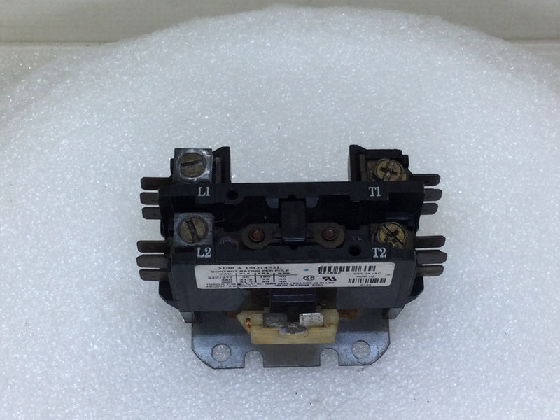 Tyco 3100 A 15Q1452L 35 Amp Max 1 Pole 240-600VAC Coil 24V 50/60HZ Contactor