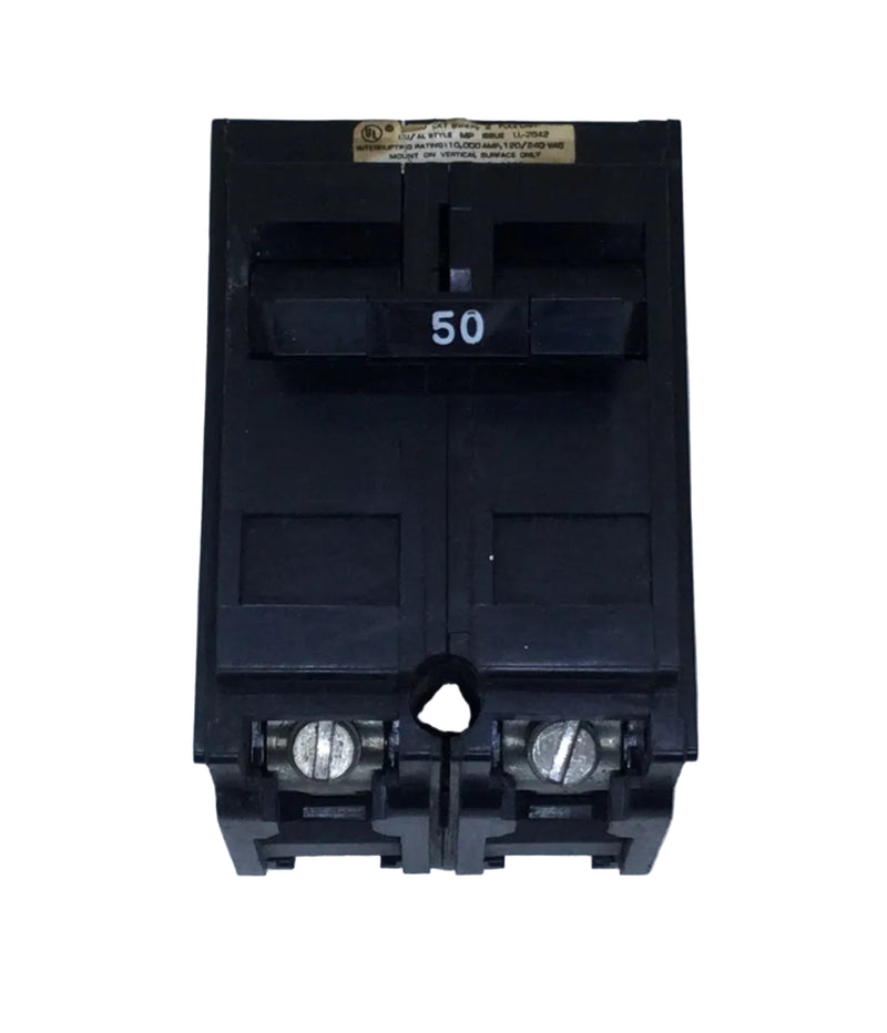 Murray MP250 50 Amp 2 Pole 120/240V Type MP-T Circuit Breaker